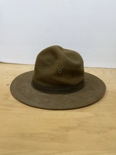 WWI era Hat 5 Stitch Brim United Hatters of North America Pre 1934 tag Size 7 picture