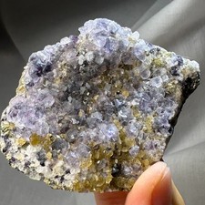Natural Crystal Phantom Fluorite w/ Mica & Quartz Cluster Rare Specimen Mineral picture