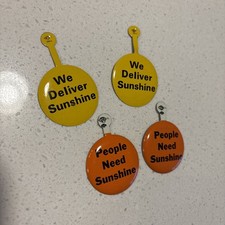 4 Vintage East Ohio Gas Co Sunshine Tab Pins picture