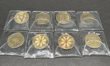 King Solomon's Pentacle Brass Coins Talismans Planetary Seals 8 in Collection picture