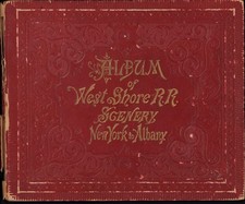 Album of West Shore RR Scenery New York to Albany c1884 view book picture