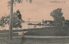 Bernhard's Bay, N.Y. Scenic Lake View Vintage RPPC Postcard c. 1907-1917 picture