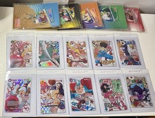 Round 1 x One Piece Promo Cards - Full Set of 10 English & Full Set 5 Keychains picture