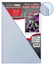 5 Ultra Pro Thick Comic Book Toploaders New 7-1/8x10-1/2 Protector Storage picture