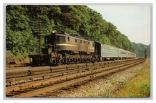 PENN CENTRAL P-MOTOR Amtrak No. 75 c1970s Locomotive Train Postcard UNP picture