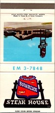 Bovarian Steak House N Central Expy Dallas TX Vintage Matchbook Cover TMM16-8 picture