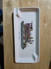 Vintage 1950s Hudson Locomotive Train Ceramic Ashtray – Mid-Century Railroadiana picture