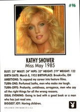 1995 Playboy Centerfold Card # 96 May 1985 Kathy Shower picture