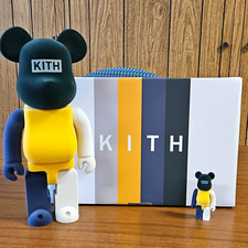 Medicom Toy BE@RBRICK KITH SS21 Flock Style Flocked 100% & 400% Figure Set picture