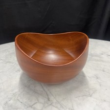 Vintage Hand Turned Rosewood Bowl picture