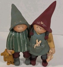RARE Vtg Annekabouke Gnomys Diaries Legend Fortune Fairies Gnome Girl Boy Bear  picture