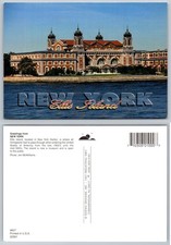 Continental Greetings from New York Ellis Island Large Letter Postcard picture