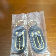 Mercedes-Benz Black Keychain Gold Trim Pair (2x) 2024 picture