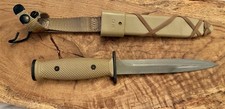 Vintage General Cutlery Desert Tan M3 Style Combat Knife M10 Scabbard picture