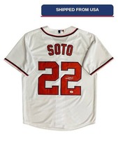 Washington Nationals White Jersey Juan Soto Signed Autographed COA picture