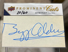 Upper Deck 2009 Prominent Cuts PC-BUZZ Buzz Aldrin PSA Cut Auto 10/60 picture