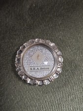 Nice Old Vintage S.E.A St Elizabeth Ann Seton Relic Reliquary Pendant Charm Fob picture