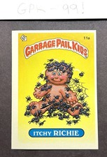 ITCHY RICHIE 1985 Topps Garbage Pail Kids 1st Series 1 (MATTE back) GPK OS1 #11a picture