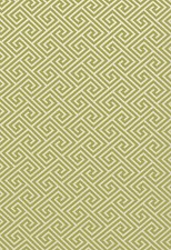 Schumacher OUTDOOR Greek Key Upholstery Fabric- St. Tropez Avocado 4.90 yd 62904 picture