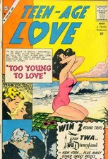 Teen-Age Love #13 FAIR; Charlton | low grade - March 1960 Swimsuit Cover - w/Bag picture