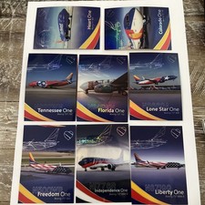 Southwest Airlines Boeing 737 Aircraft Trading Cards Lot of 8 BRAND NEW picture