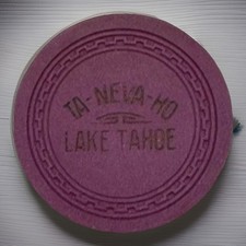 TA-NEVA-HO CASINO LAKE TAHOE NEVADA $5 CHIP 1940- picture