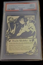 2010 Naruto CCG Itachi Uchiha S16 1st Edition Black Gold Foil PSA 8 picture