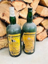 Vintage Cutty Sark Scots Whisky Large 1 Gallon  2 Bottle Lot picture