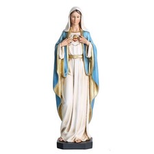 BC Catholic Immaculate Heart of Mary Statue, Blessed Virgin Mary Mother Figur... picture
