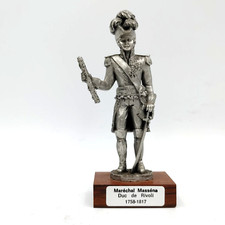 Les Etains du Prince Marechal Massena Pewter Figurine wooden base picture