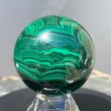 432g Natural Malachite sphere quartz Crystal ball Mineral specimens Healing picture