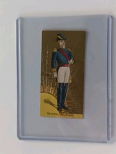 Vintage 1886 KINNEY Brothers Tobacco Co. Card General Belgium Military Uniform  picture