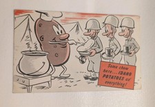 1944  Idaho Potato Comic Pvt. Robert Wirth (Service #36806685) Postcard picture