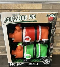 Santa & Elf Squealing Pig 2 Pack Christmas Holiday Cheer Nifty New picture