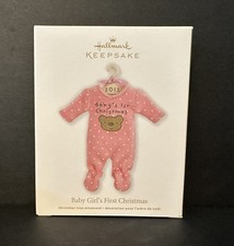 2012 Hallmark Baby Girl's First Christmas Keepsake Ornament picture