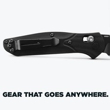 Benchmade Mini Osborne EDC Knife, S30V Steel Blade (945BK-1)Black / Blue Base  picture