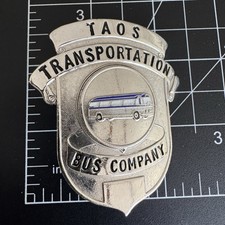 Taos New Mexico Transportation Bus Company- Motor Coach Hat Emblem picture