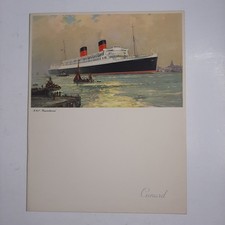 MBH64 Cunard Gala Dinner Menu Sept. 22, 1956  RMS 