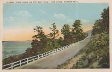 Long Steep Grade On The West Side Mohawk Trail NY Vintage White Border Post Card picture