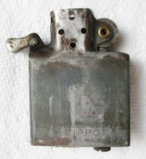 Vintage 1940s Zippo Insert - Closed Chimney - 14  Holes - Horizontal Wheel picture