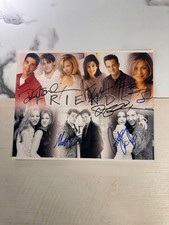 Friends Cast Signed Collage  Aniston Cox Kudrow LeBlanc Perry Schwimmer Vintage picture