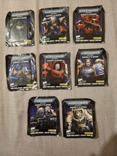 X 8 BRAN NEW SEALED PANINI WARHAMMER 40,000 WARRIORS OF EMPEROR TRADING CARDS picture