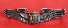 A+ WWII US Army Pilot Wing Pin Amico Sterling 2