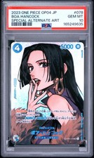 2023 ONE PIECE JAPANESE OP04-KINGDOMS OF INTRIGUE #078 BOA HANCOCK PSA 10 picture