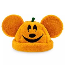 Cakeworthy/Disney Mickey Mouse Halloween Pumpkin Sherpa Beanie Hat - OS picture