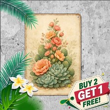Spring Easter Bunny Holiday Celebration Metal Tin Sign Festive Room Wall Plaque picture