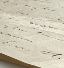 Victor Hugo | Signed Autograph Letter to His Lithograph picture