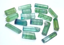 Rare color blue green color tourmaline crystal from afg picture