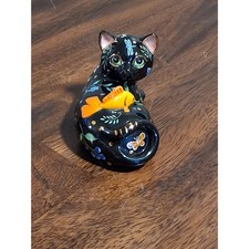 Vintage 1990 Lynn Chase Designs Le Chat Weighted Porcelain Cat Figurine Mexico picture