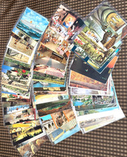 55 Various Foreign Continental Size Postcards Buildings Landscapes Nautical picture